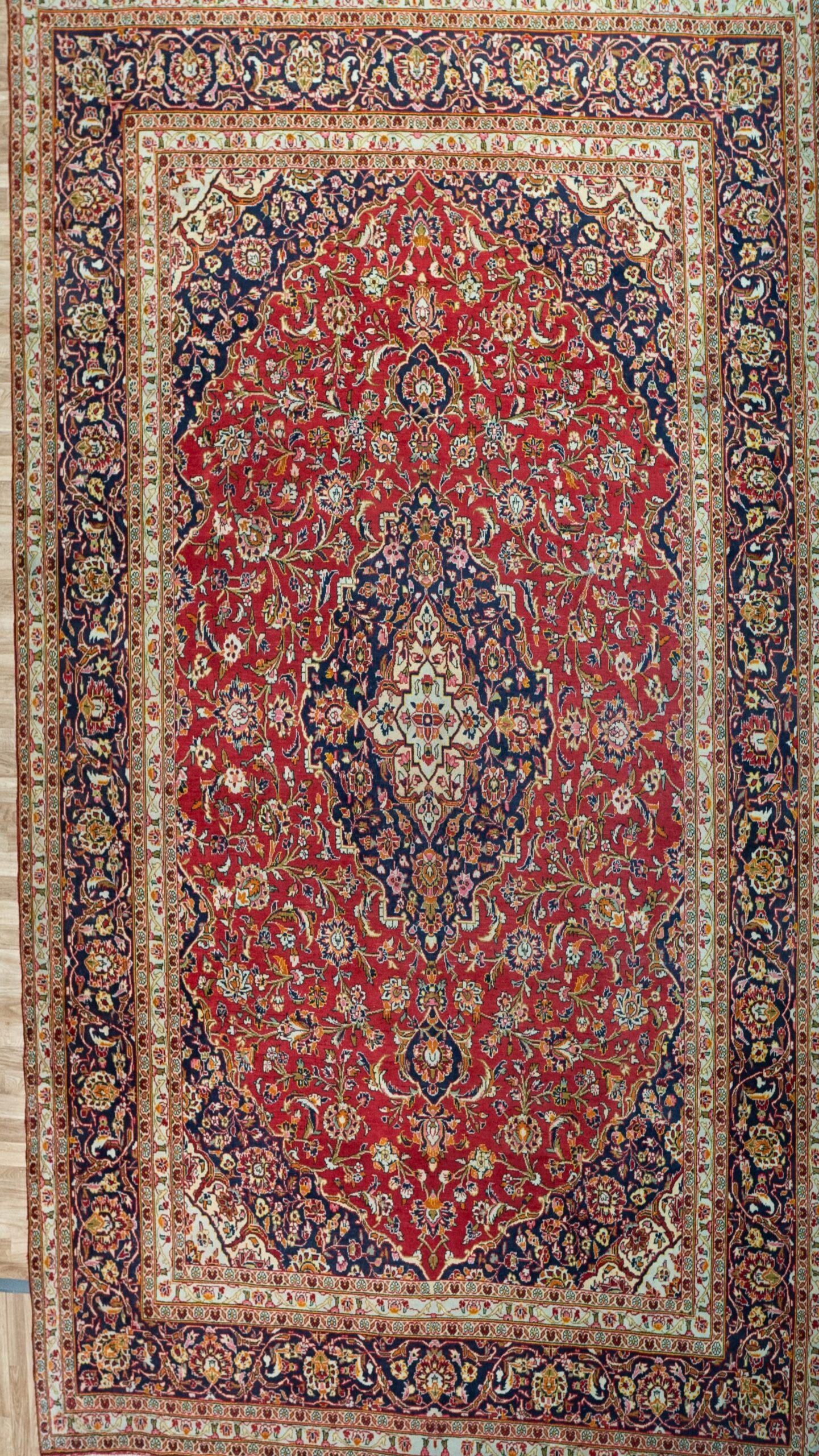 Kashan wool Rug 9.5'x12.8'