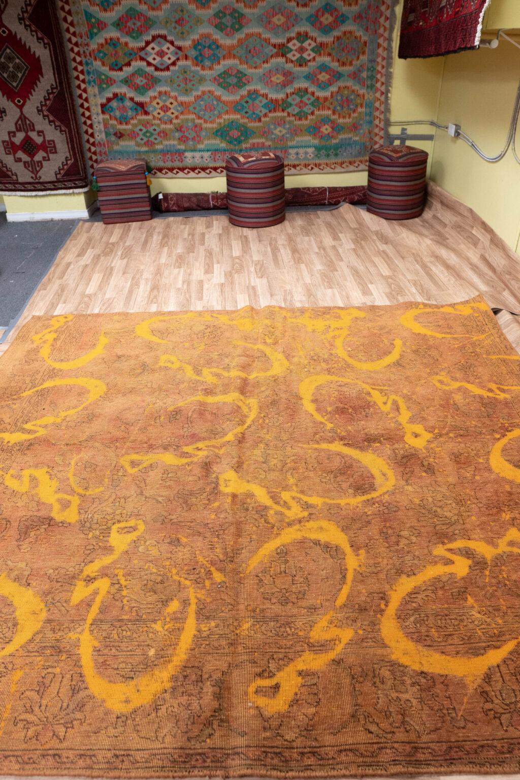 Vintage Overdye Rug 9.8x7.8 View 4