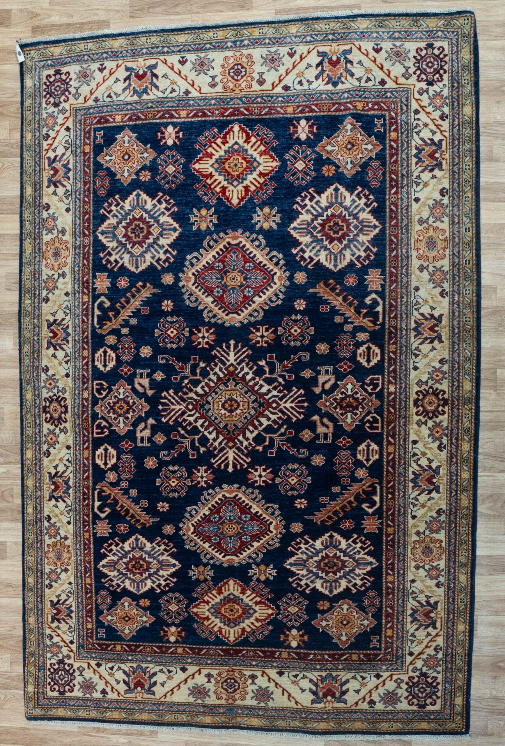 Kazak Wool Rug 5.4x7.7 View 1