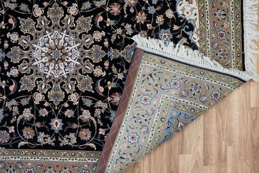 Tabriz Wool Silk Rug 5.6'x7.6' View 4