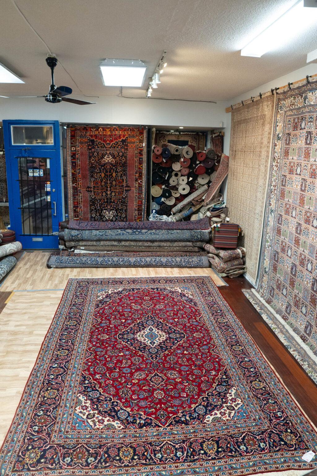 Kashan Wool Rug 8.1'x12.4' View 7