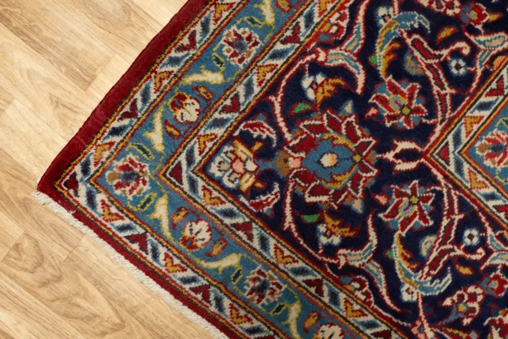 Kashan Wool Rug 7.0x10.0 View 3